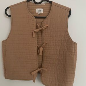 Aritzia Wilfred Linen Vest - XXS